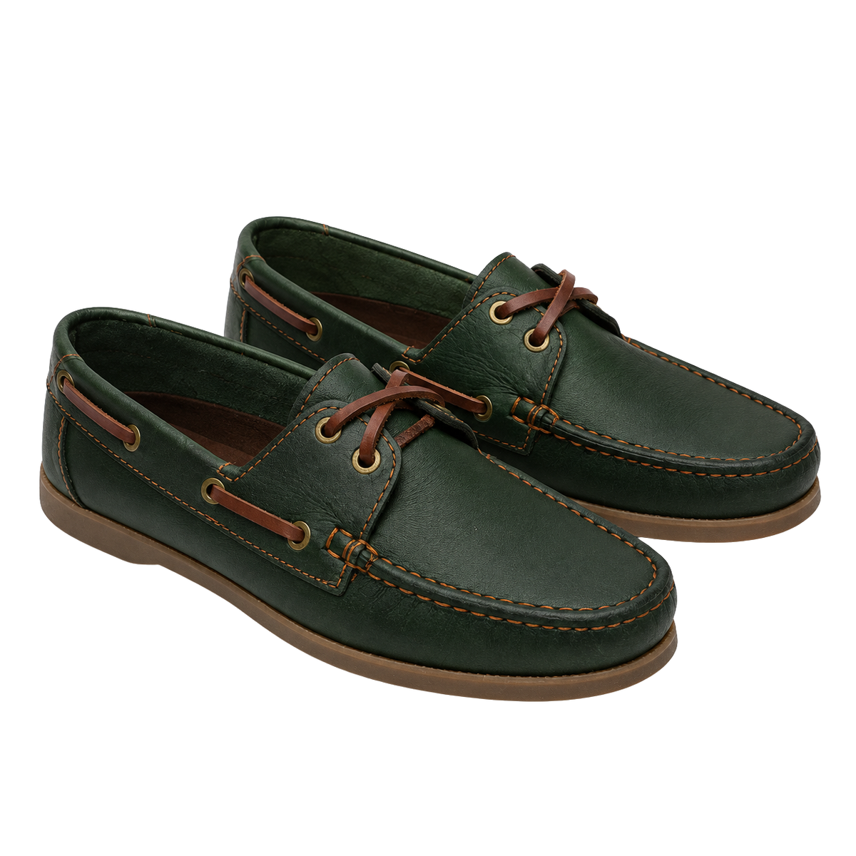 Zapato Apache de Cuero Genuino Verde